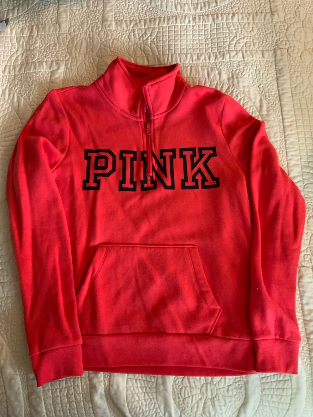 PINK Victoria's Secret Red Quarter Zip Jacket✨